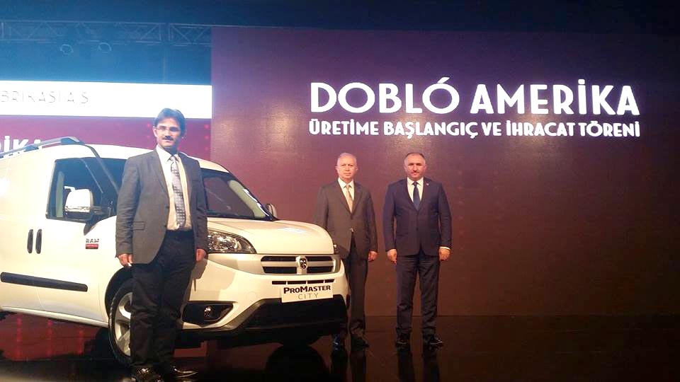 Belediye Baskani Neset Çaglayan, Basbakan Ahmet Davutoglu’nun katildigi Bursa Tofas Fabrikasindaki Törene Katildi 