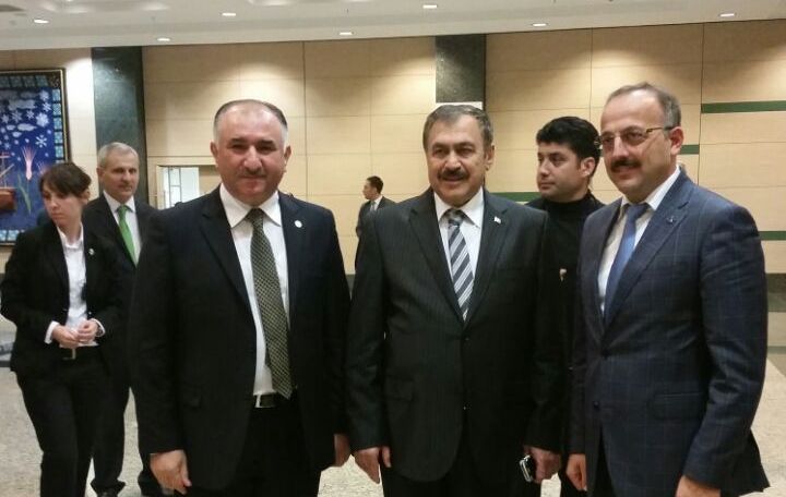 Belediye Baskani Neset Çaglayan, Kanal Orhangazi Projesi Ile Ilgili Hazirlanan Dosyayi Orman ve Su Isleri Bakani Veysel Eroglu’na Sundu 