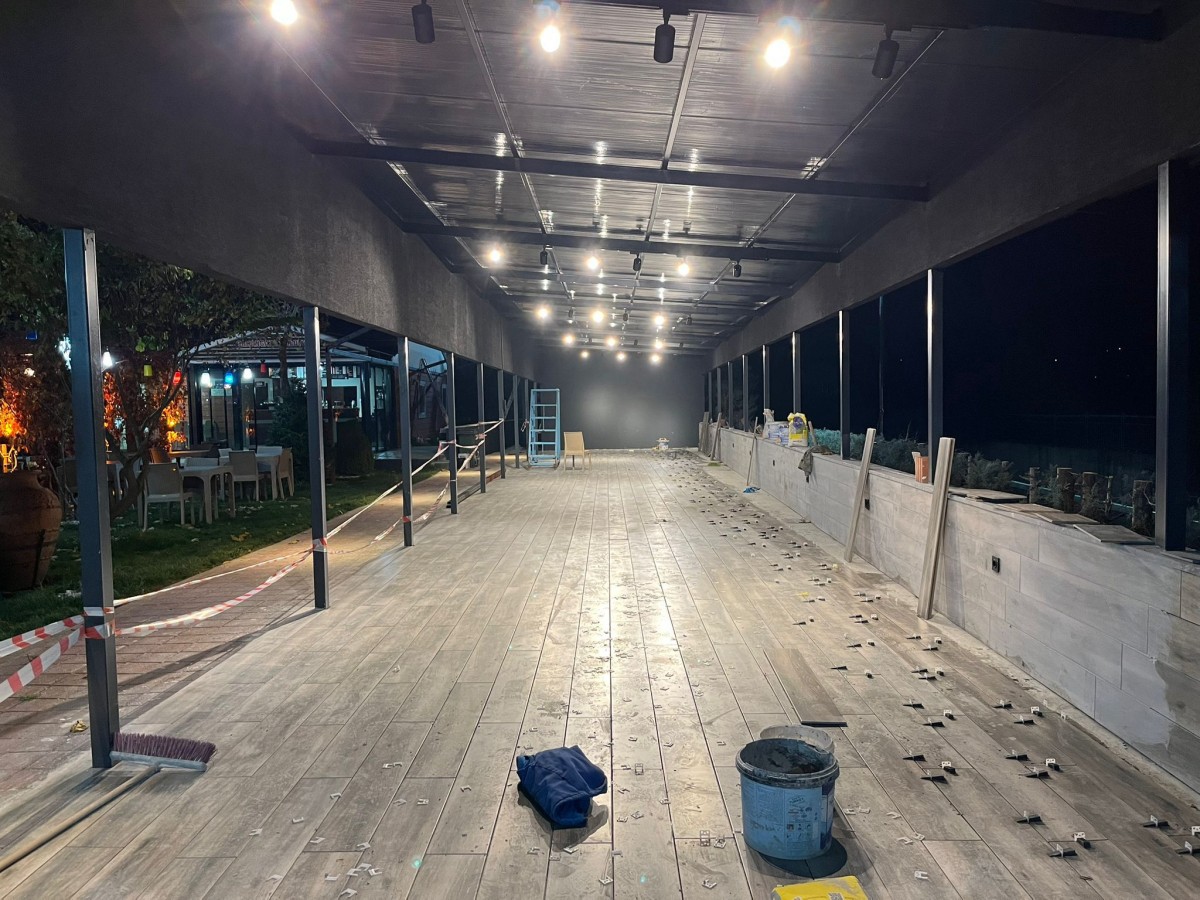 Orhangazi Belediyesi’nden Kışa Hazırlık: Zeytin Cafe’ye Kapalı Alan