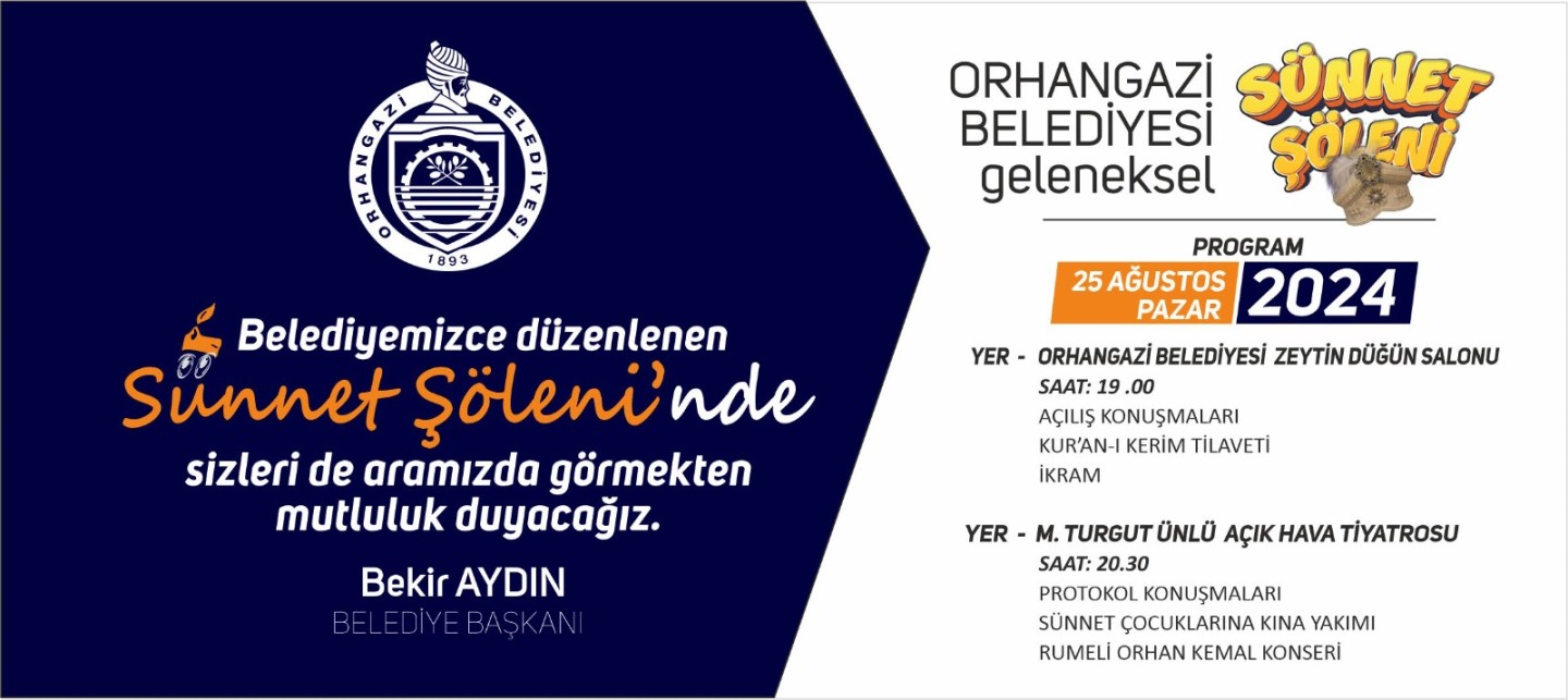 Orhangazi Belediyesinden Sünnet Şöleni: Unutulmaz Anlar Yaşanacak