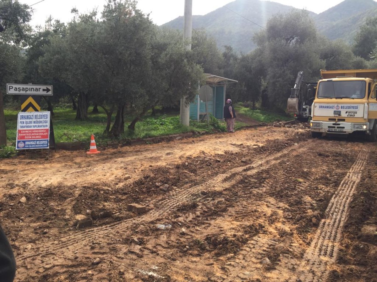 Paşapınar’a 5500 metrekarelik Parke Çalışması