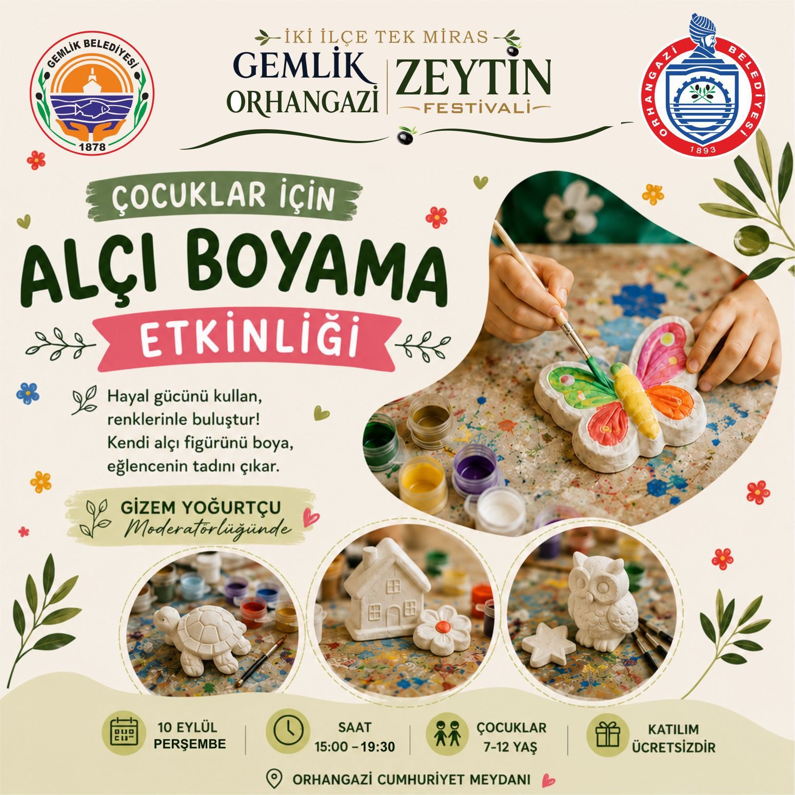 ZEYTİN FESTİVALİ ALÇI BOYAMA