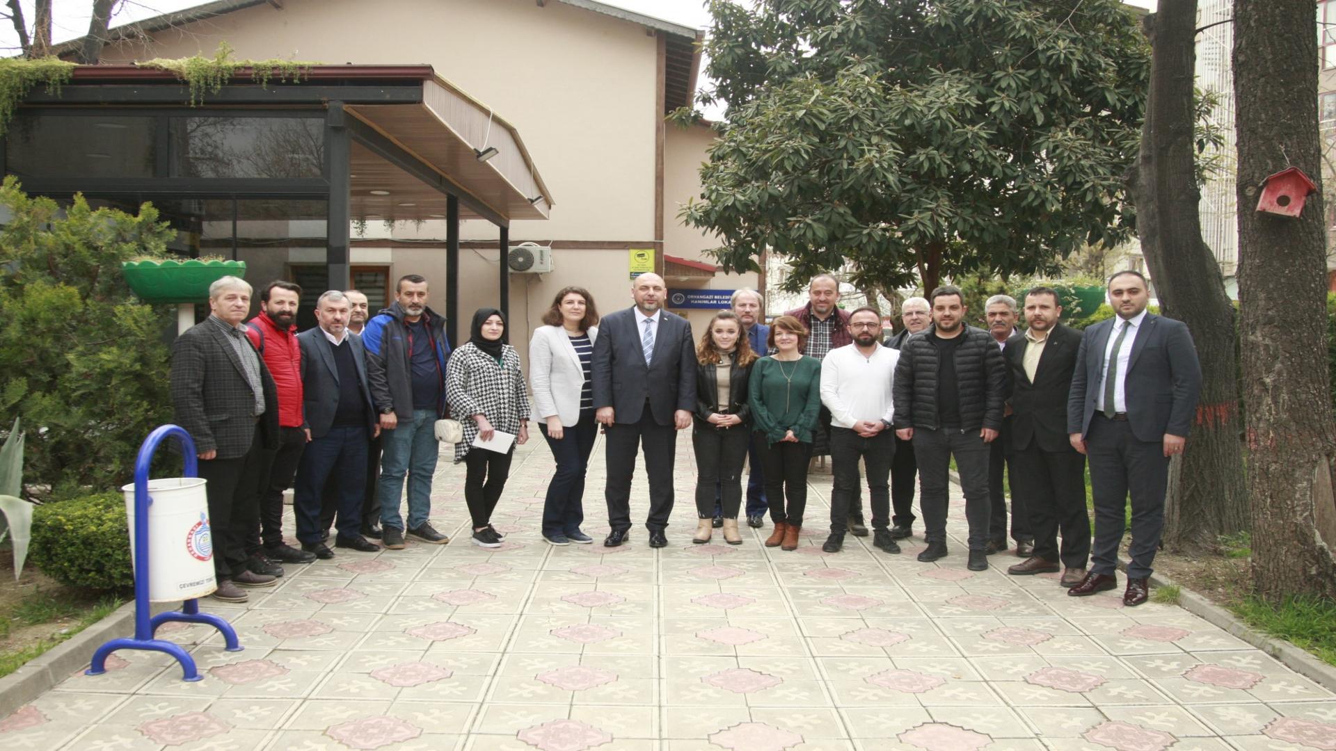 BAŞKAN AYDIN BASIN MENSUPLARI İLE BİR ARAYA GELDİ