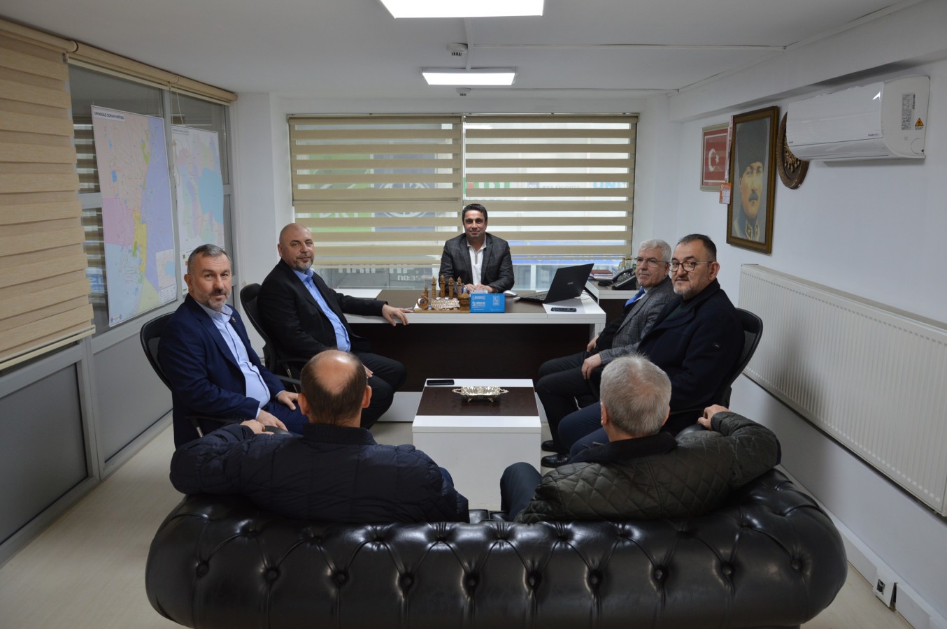Başkan Aydın BUSKİ Orhangazi Şube Müdürü Levent Rona’yı Ziyaret Etti