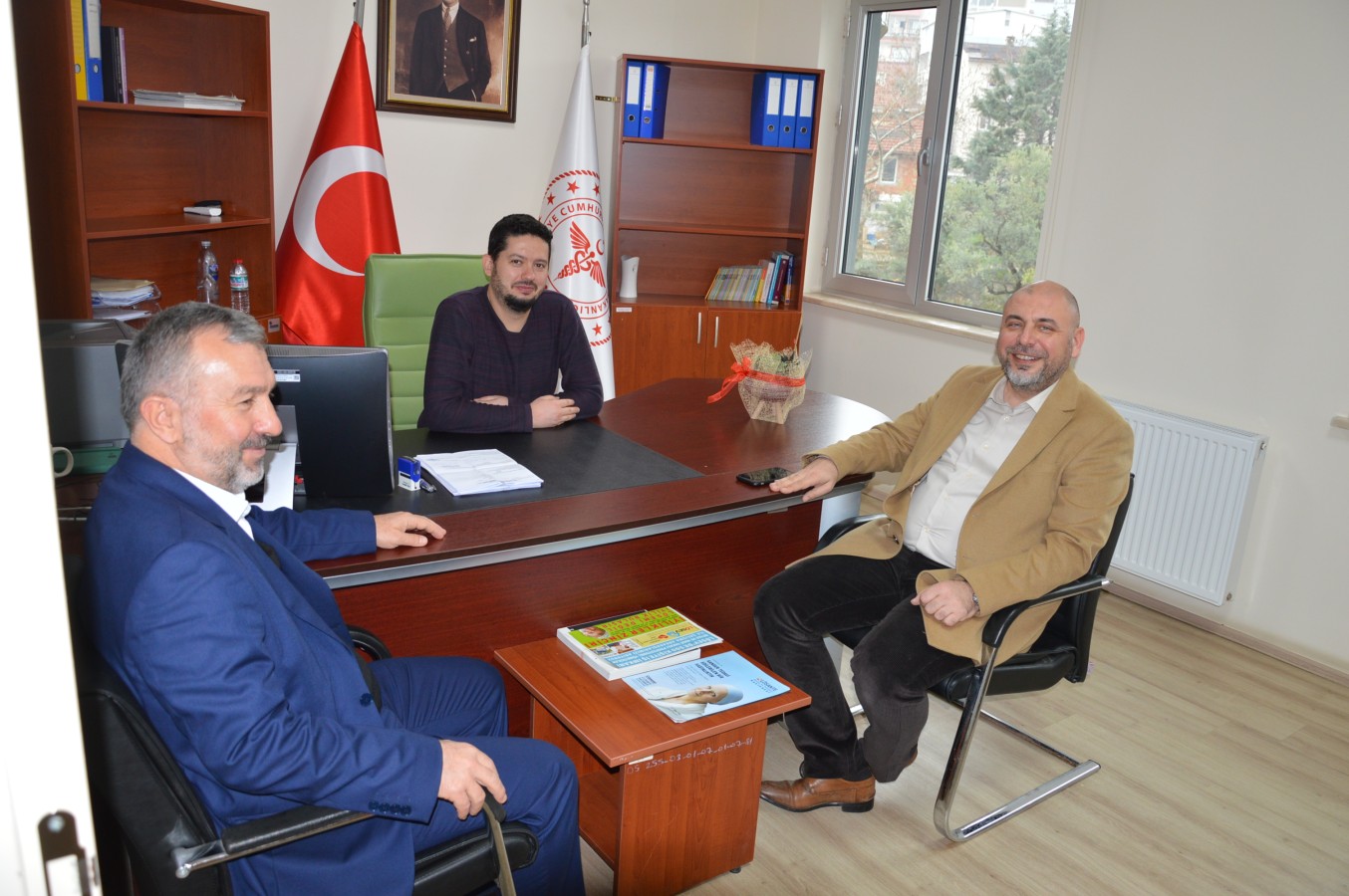 Başkan Aydın İlçe Sağlık Müdürü Hasan Ali Duman’ı Ziyaret Etti