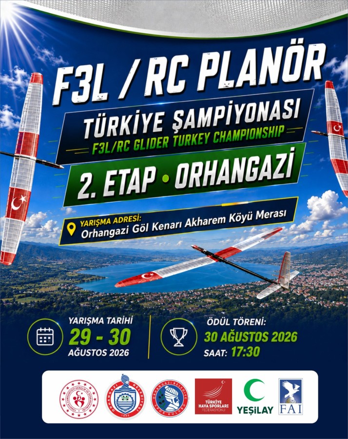 F3L RC Model Planör Yarışması 21 Yıl Sonra Doğduğu Yere Geri Dönüyor